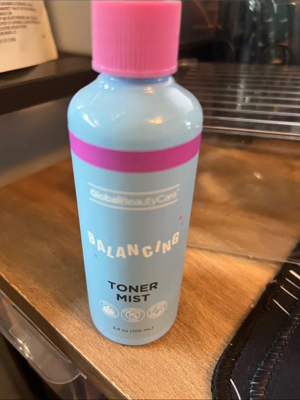 GlobalBeautyCare Balancing Toner Mist - Blue with Pink Accents